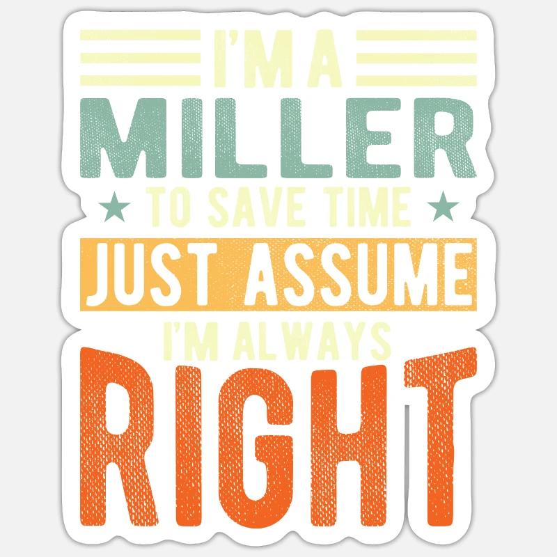 Meunier - Sticker taille S (10 x 10 cm) - blanc mat