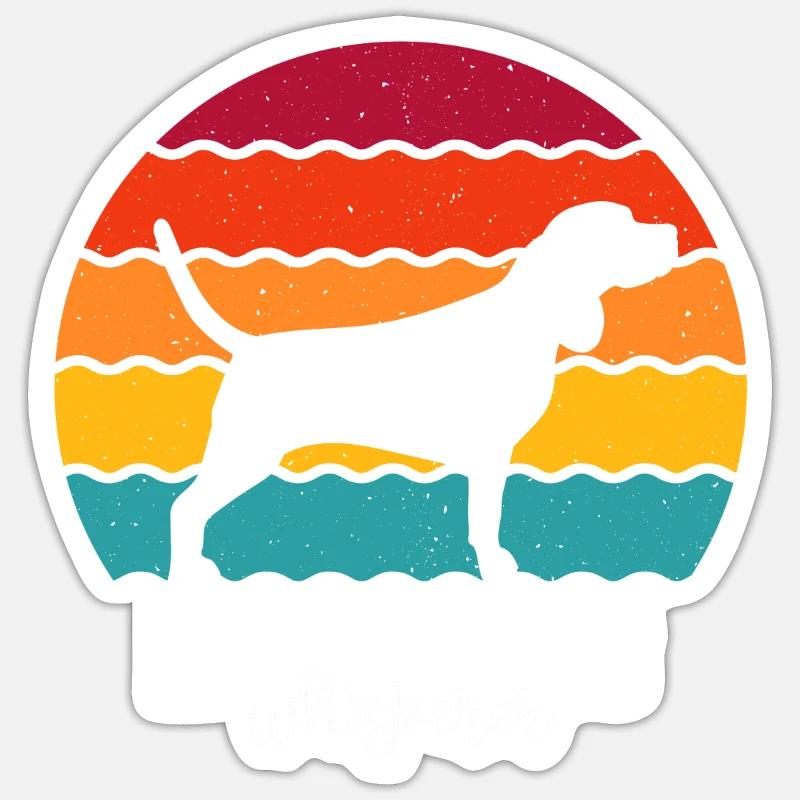 Beagle - Dog Gift - Sticker size S (10 x 10 cm) - white matte