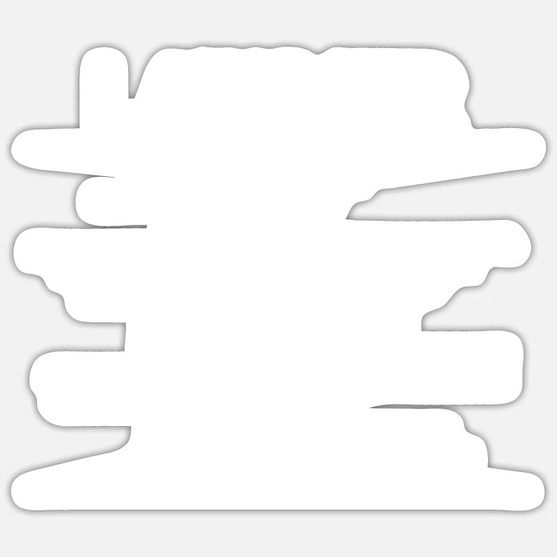 Avocat - Sticker taille S (10 x 10 cm) - blanc mat