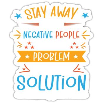 Solution Critical Thinkers Positive Motivation - Sticker Größe S (10 x 10 cm) - Mattweiß - Vorne