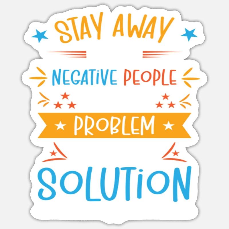 Solution Critical Thinkers Positive Motivation - Sticker Größe S (10 x 10 cm) - Mattweiß