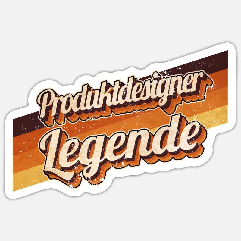 Technischer Geburtstag als Legende geboren - Sticker Größe S (10 x 10 cm) - Mattweiß