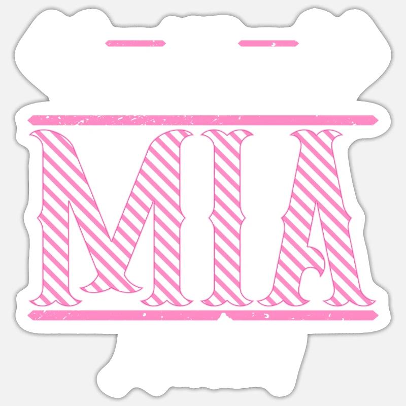 Mia Geschenkidee Geschenk Geburtstag Sticker Größe S (10 x 10 cm)