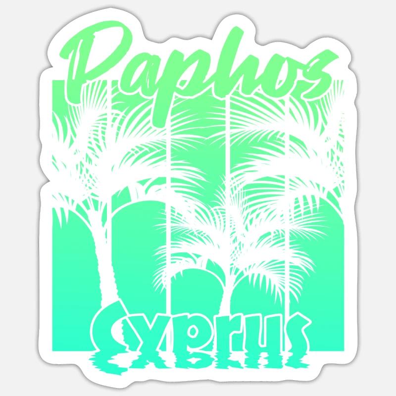 Paphos Chypre Sticker taille S (10 x 10 cm)