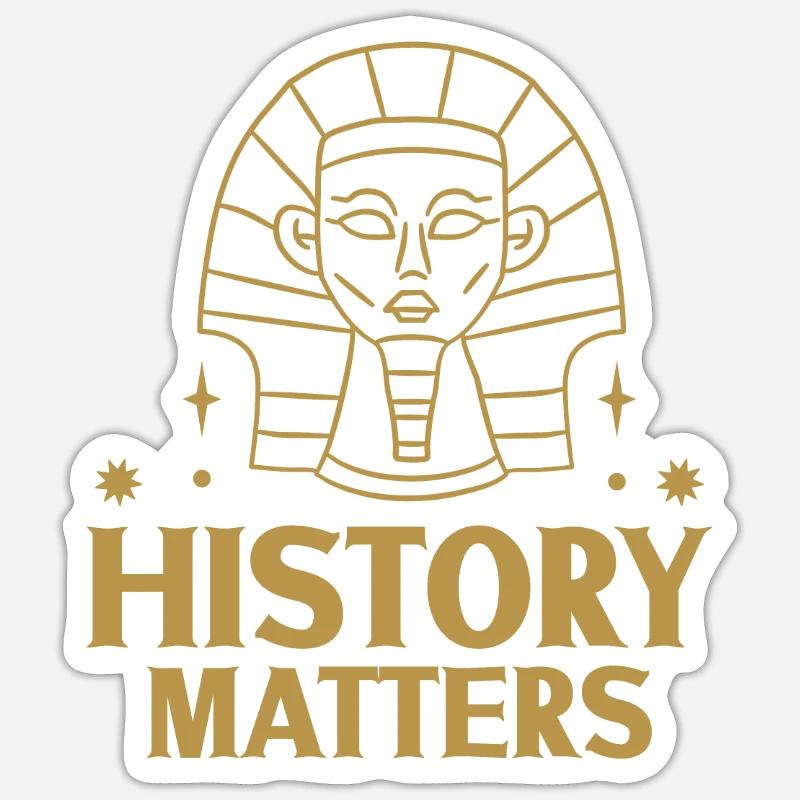 Geschichtshistoriker Geschichtsinteressierter - Sticker Größe S (10 x 10 cm) - Mattweiß