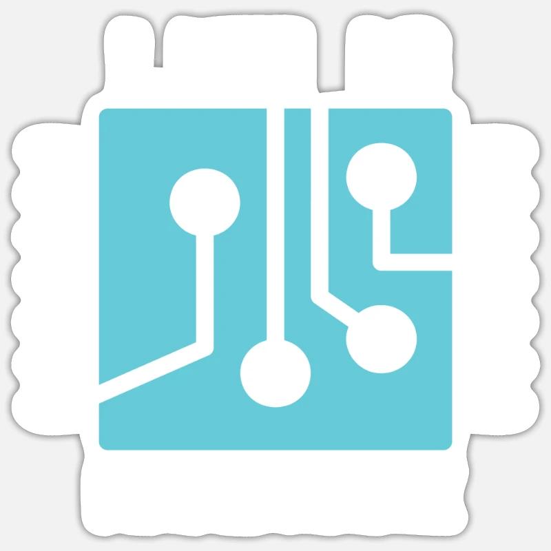 Life Is Hardware Computer Scientist Hack Coder Sticker size S (10 x 10 cm)