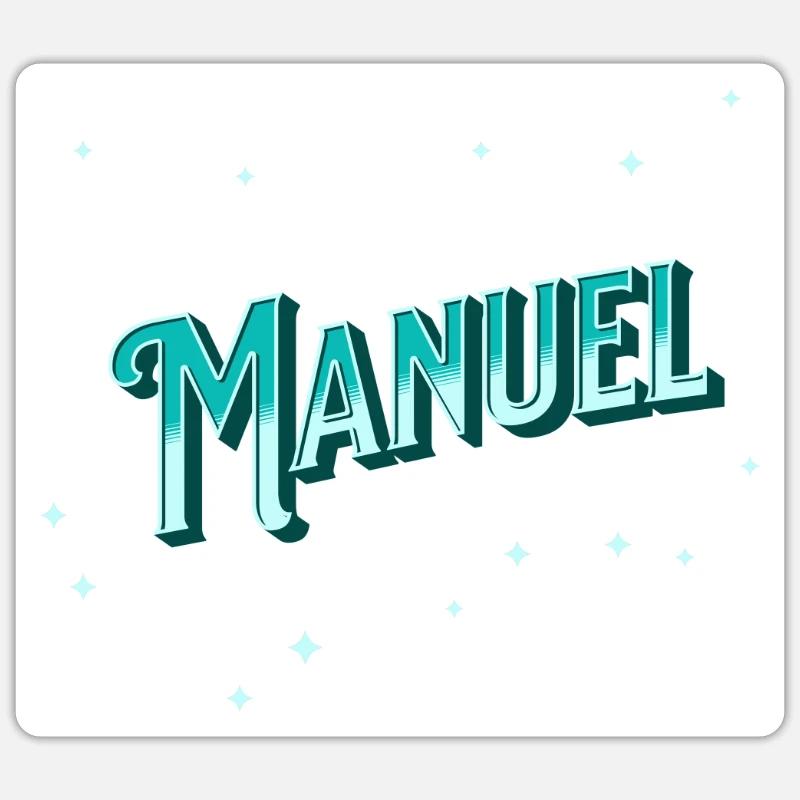 Manuel name personalized Sticker size S (10 x 10 cm)