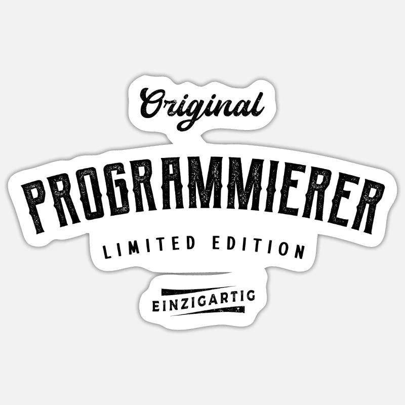 Programmierer Limited Edition - Sticker Größe S (10 x 10 cm) - Mattweiß