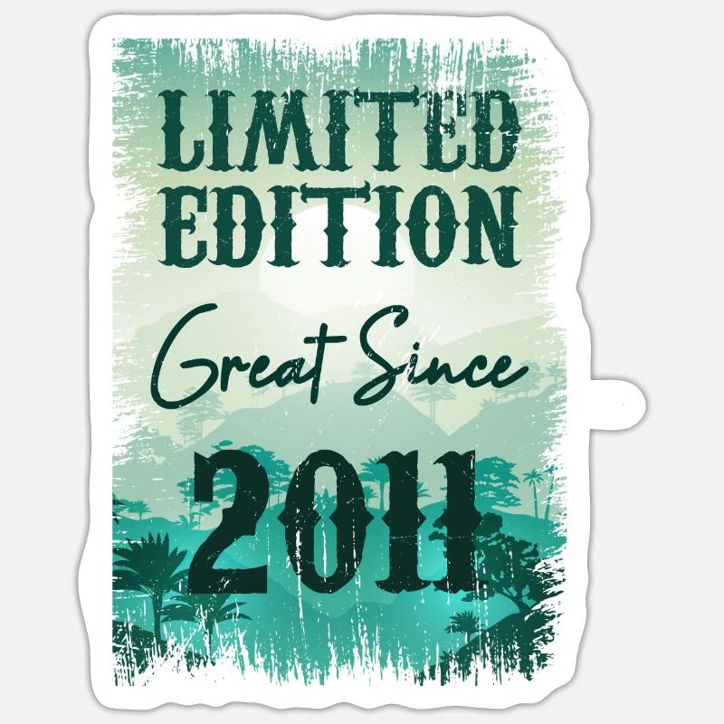 Einzigartig seit 2011 Sticker Größe S (10 x 10 cm)