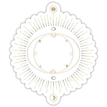 Sonnenring Kreislauf Design - Sticker Größe S (10 x 10 cm) - Mattweiß - Vorne