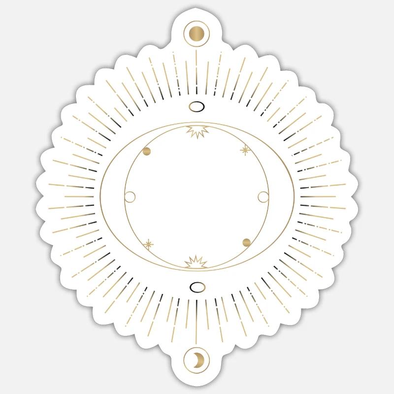 Sun Ring Circuit Design Sticker size S (10 x 10 cm)