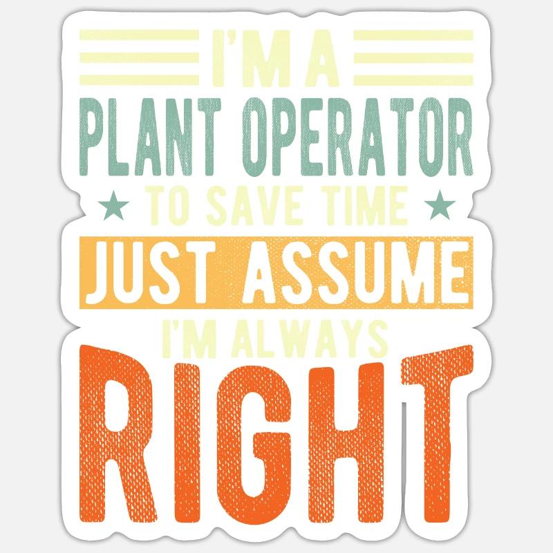 Operator Sticker size S (10 x 10 cm)