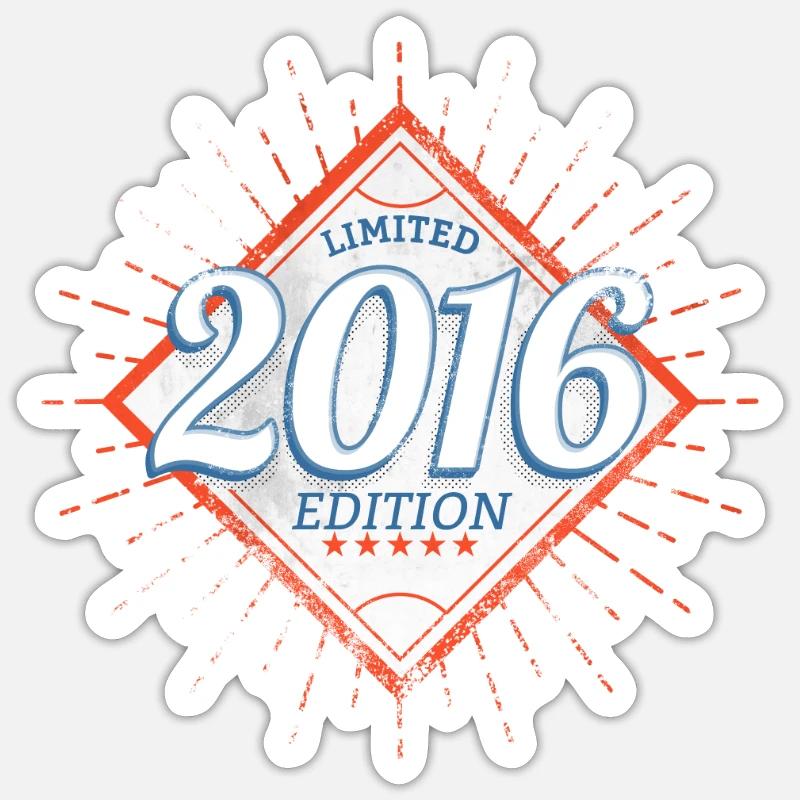 Edition Limitée Millésime 2016 - Sticker taille S (10 x 10 cm) - blanc mat