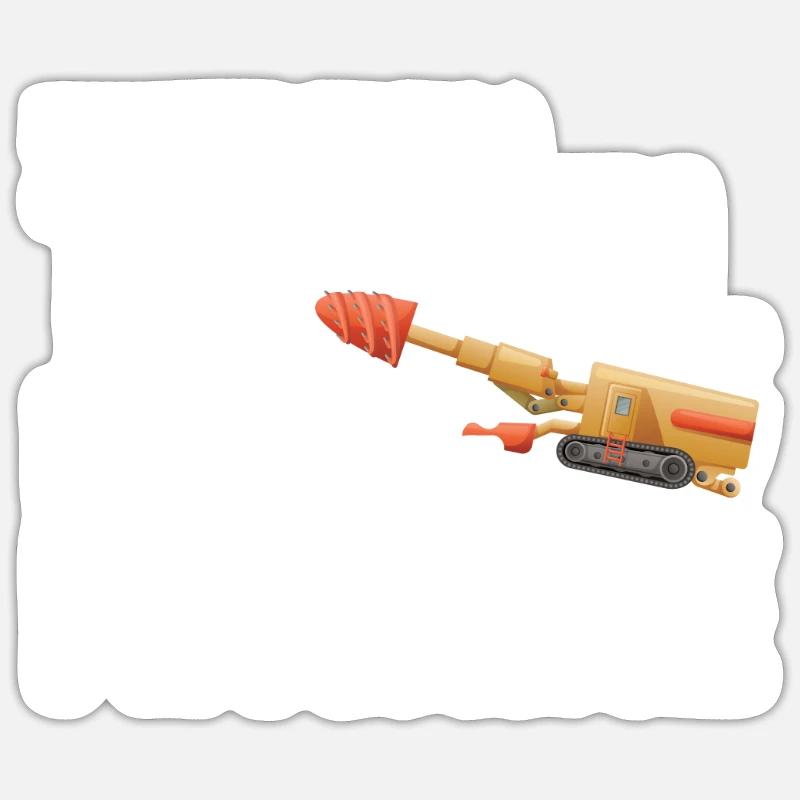 Engineer Tunnel Mining Engineer - Sticker size S (10 x 10 cm) - white matte