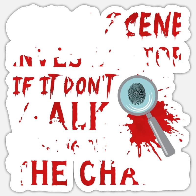 Forensic evidence - Kripo Polizei Forensics Sticker size S (10 x 10 cm)