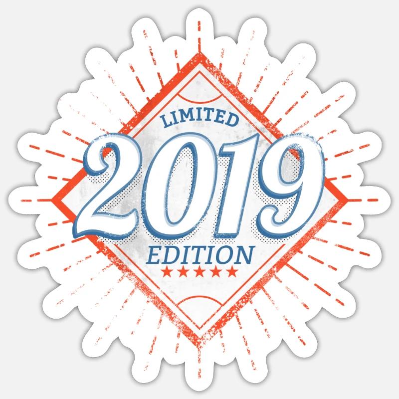 Édition Limitée Millésime 2019 - Sticker taille S (10 x 10 cm) - blanc mat