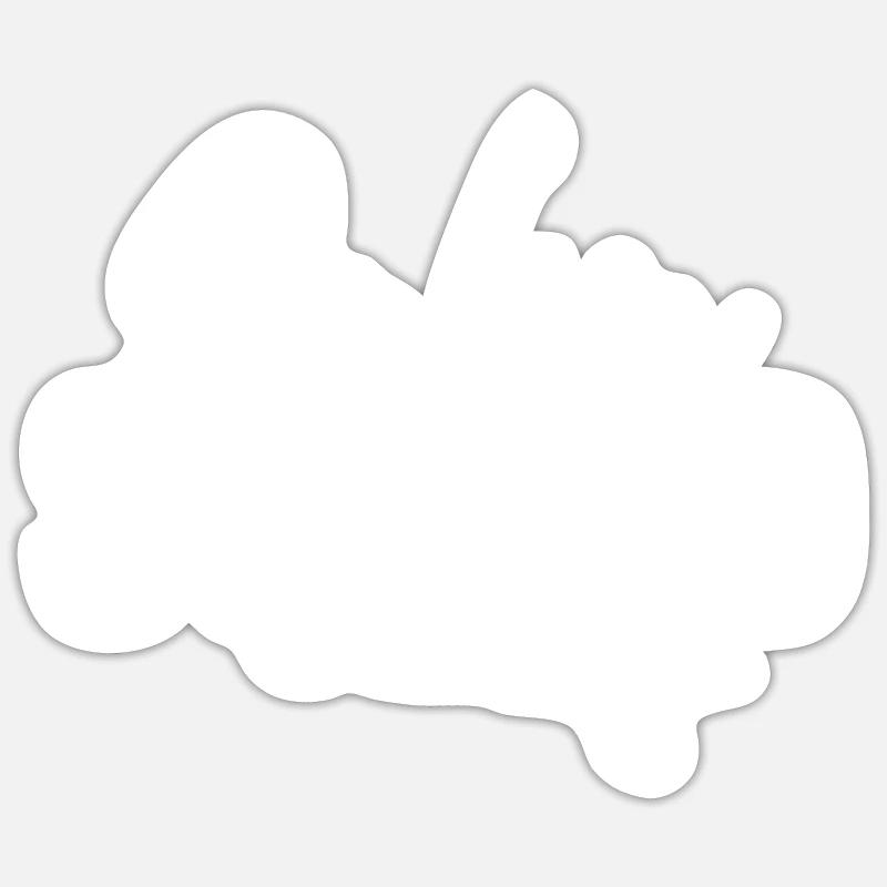 Coiffeur Coiffeur Coiffeur - Sticker taille S (10 x 10 cm) - blanc mat