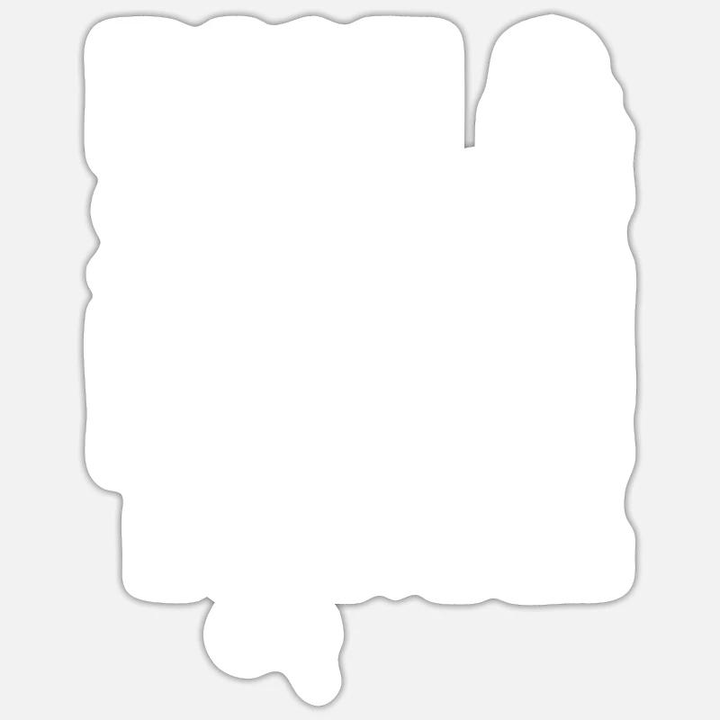 Coiffeur Coiffeur Coiffeur - Sticker taille S (10 x 10 cm) - blanc mat