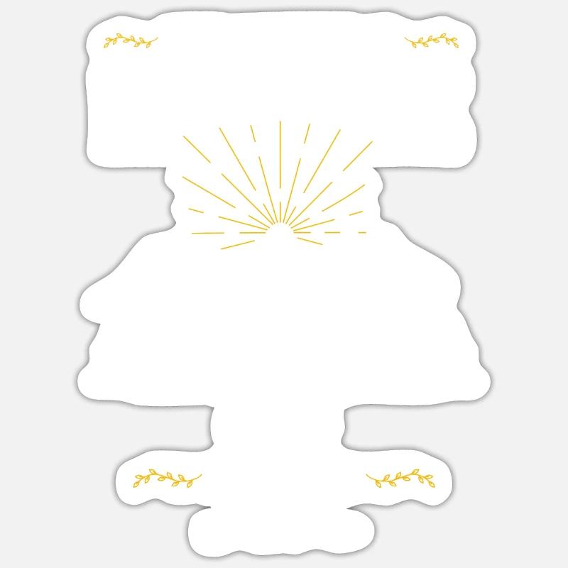 Bearded Collie - Sticker Größe S (10 x 10 cm) - Mattweiß