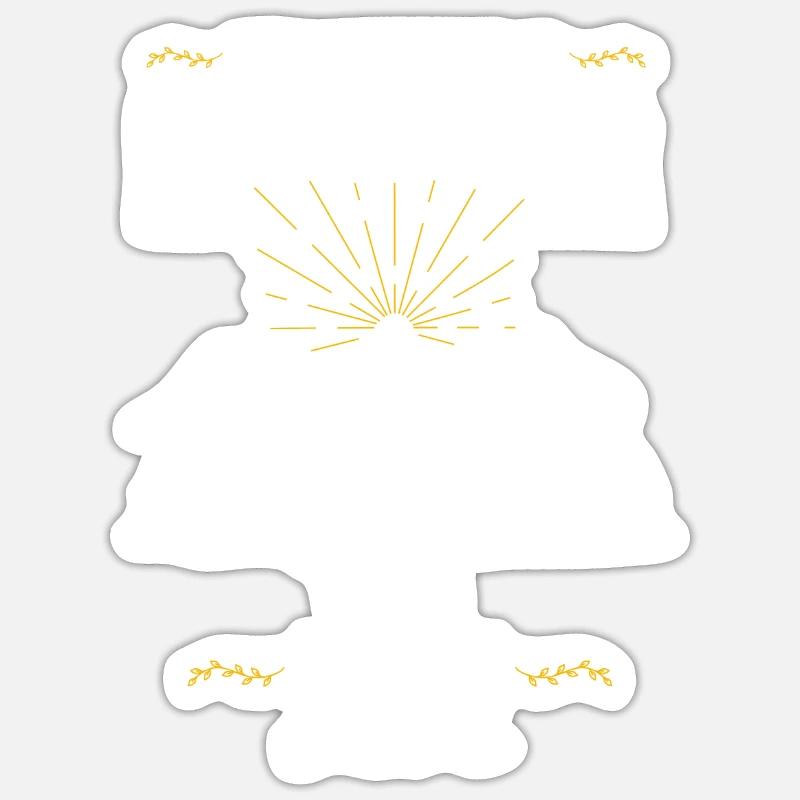 Bedlington Terrier - Sticker Größe S (10 x 10 cm) - Mattweiß
