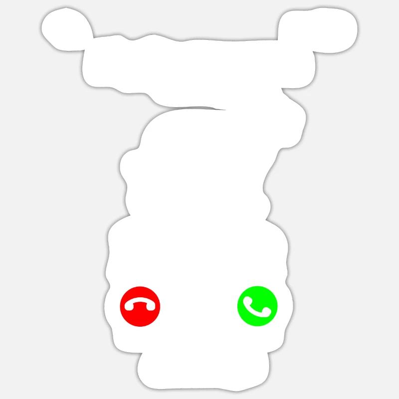 Beauceron - Sticker taille S (10 x 10 cm) - blanc mat