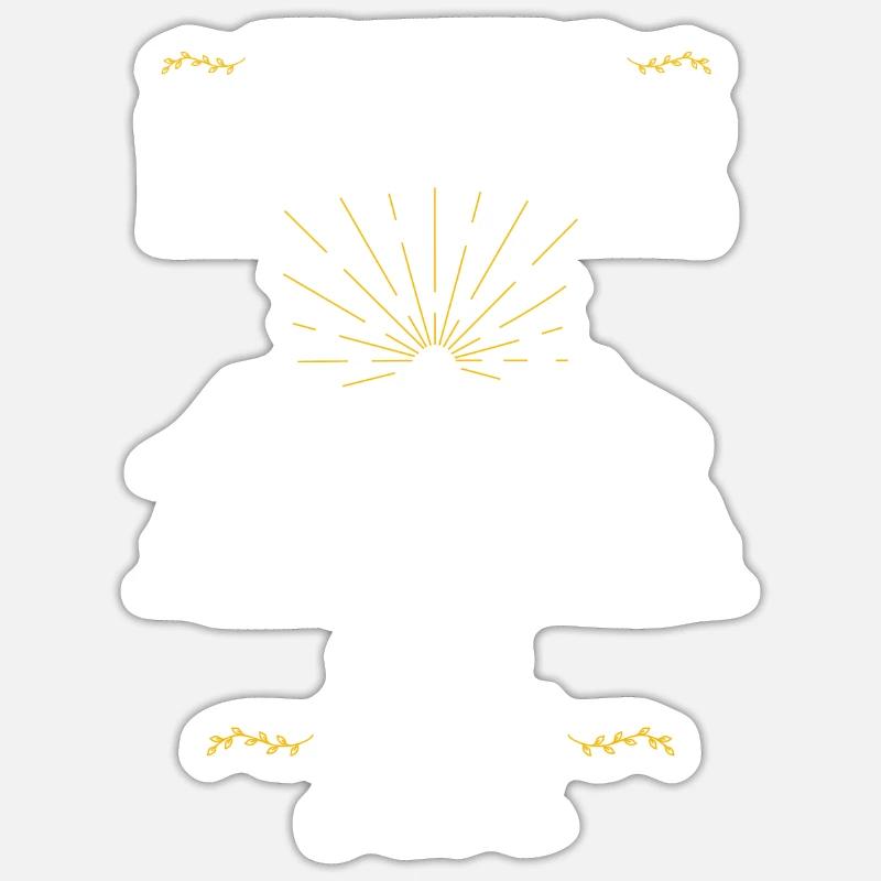 Collie barbu - Sticker taille S (10 x 10 cm) - blanc mat