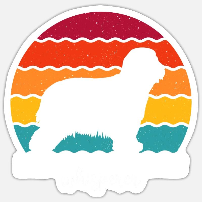 Bearded Collie - Sticker size S (10 x 10 cm) - white matte