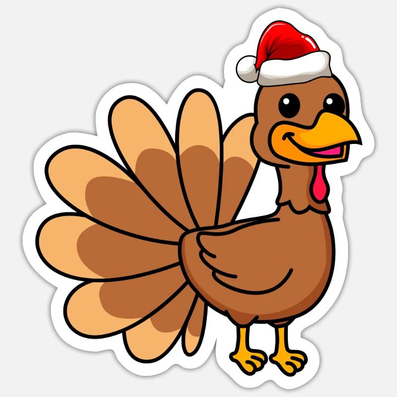 Truthan Comic Weihnachten - Sticker Größe S (10 x 10 cm) - Mattweiß