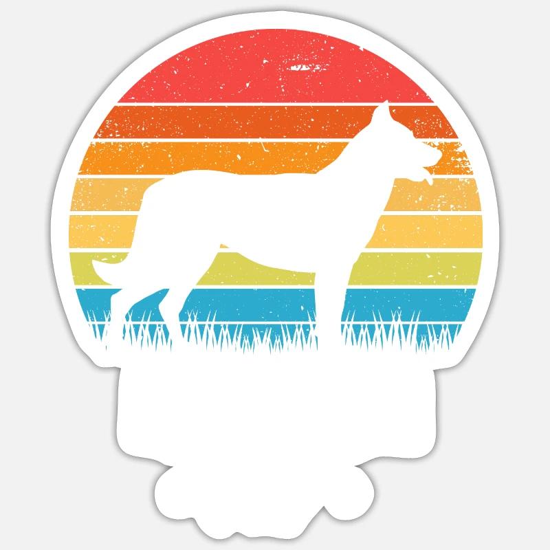 Beauceron - Sticker size S (10 x 10 cm) - white matte