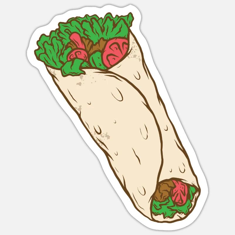 Envelopper - Sticker taille S (10 x 10 cm) - blanc mat
