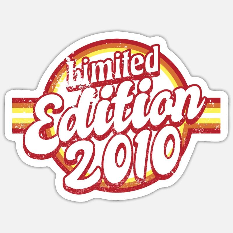 Edition Limitée Millésime 2010 - Sticker taille S (10 x 10 cm) - blanc mat