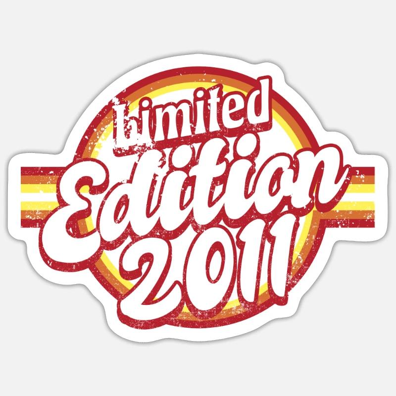 Édition Limitée Millésime 2011 - Sticker taille S (10 x 10 cm) - blanc mat
