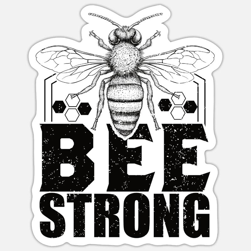 Bee Wasp Sticker size S (10 x 10 cm)