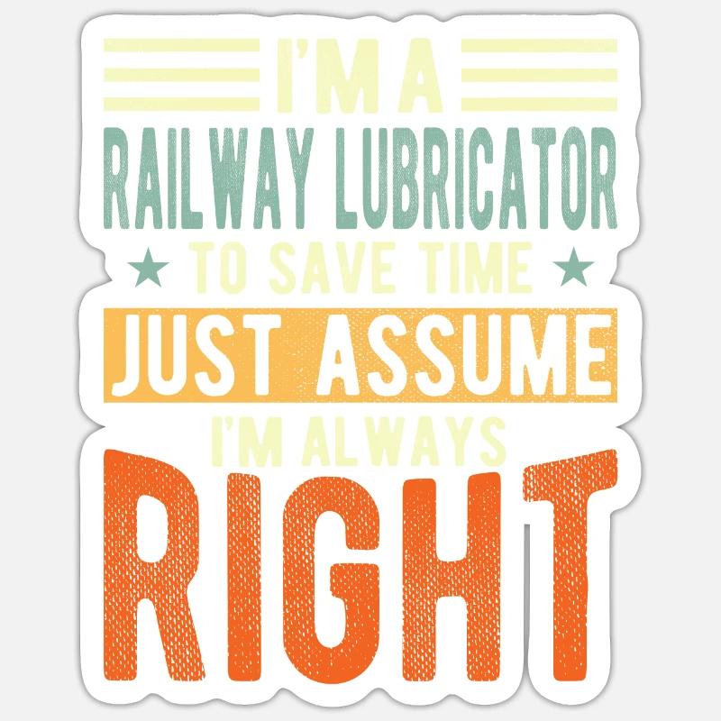 Railway lubricaters Sticker size S (10 x 10 cm)