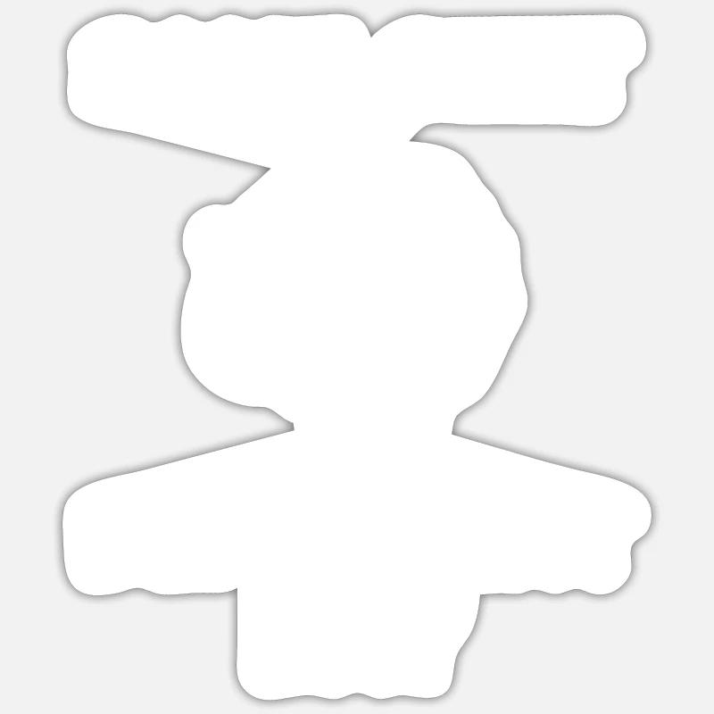 Même merde Jour différent Même merde. Jour blanc Sticker taille S (10 x 10 cm)