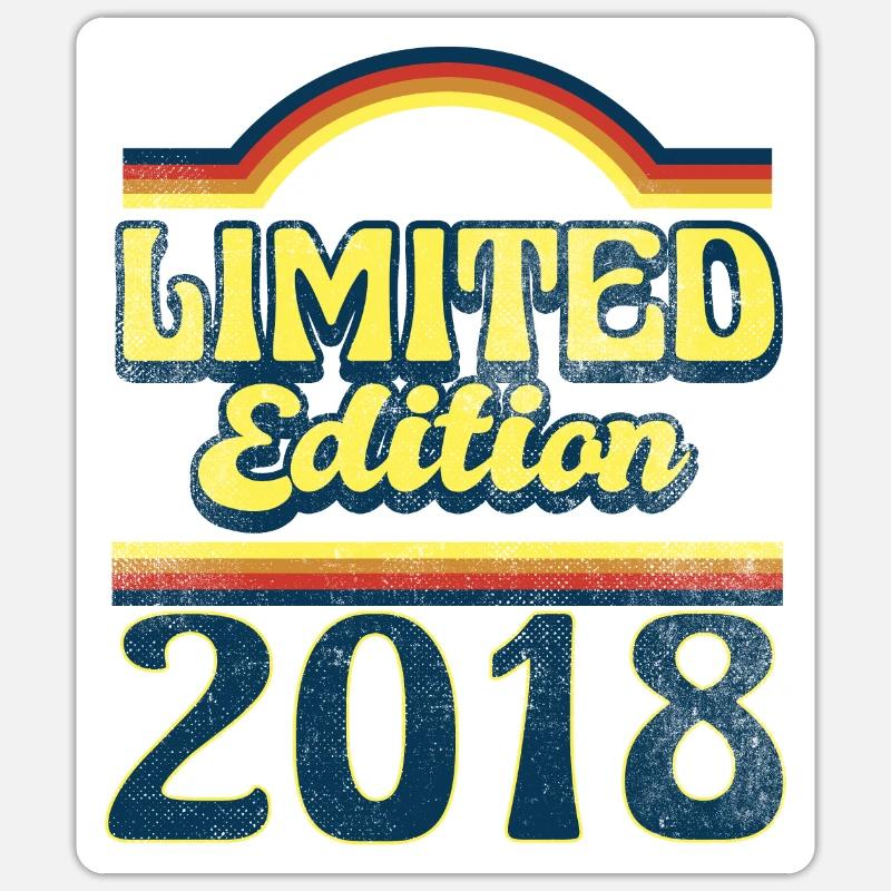 Edition Limitée Millésime 2018 - Sticker taille S (10 x 10 cm) - blanc mat