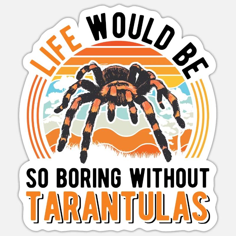 Tarentule Araignée Tarentule - Sticker taille S (10 x 10 cm) - blanc mat
