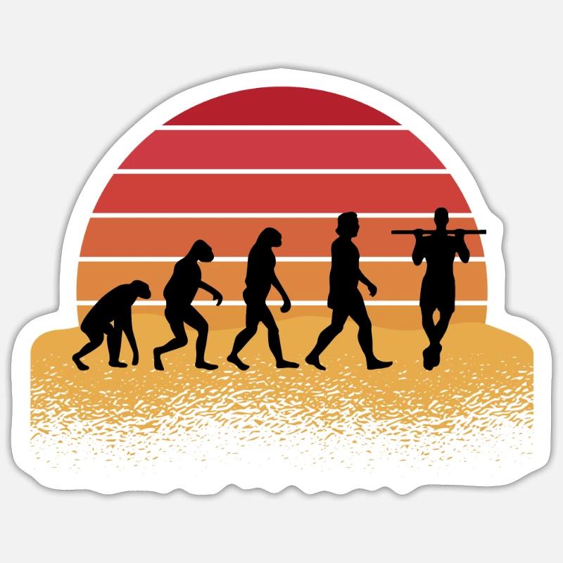 Fitness Calisthenics Evolution Sticker Größe S (10 x 10 cm)
