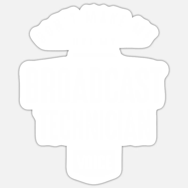 Beruf Rundfunktechniker Sticker Größe S (10 x 10 cm)