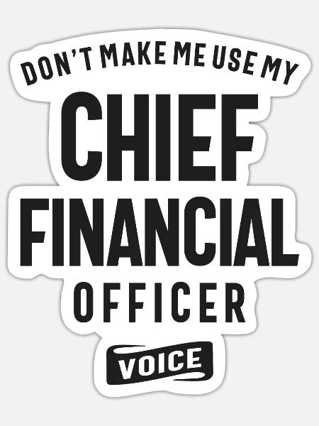 Chief Financial Officer Beruf - Sticker Größe S (10 x 10 cm) - Mattweiß