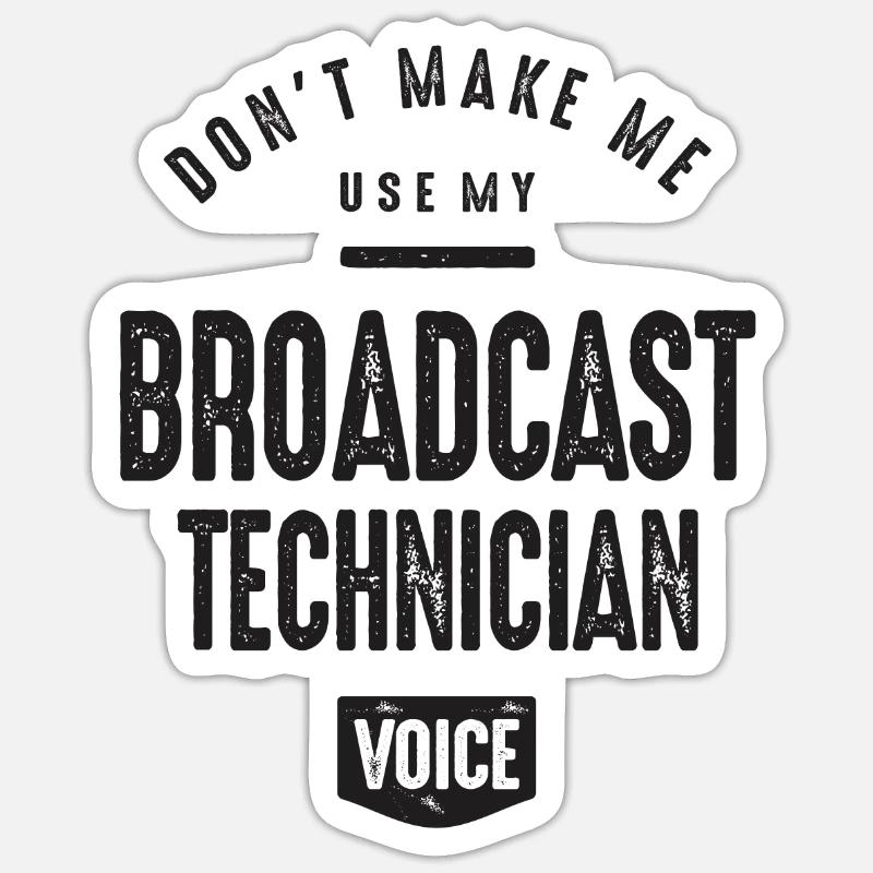 Beruf Rundfunktechniker Sticker Größe S (10 x 10 cm)