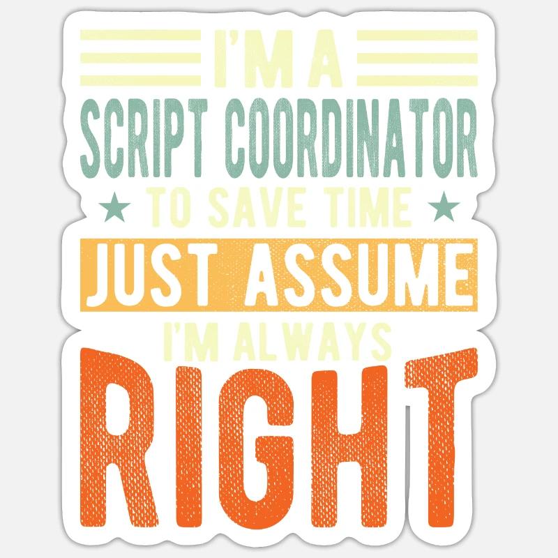 Coordinateur de script Sticker taille S (10 x 10 cm)