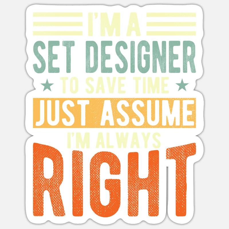 Set designer - Sticker size S (10 x 10 cm) - white matte