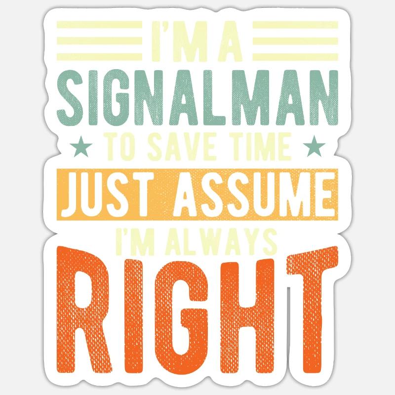 Signaleur - Sticker taille S (10 x 10 cm) - blanc mat