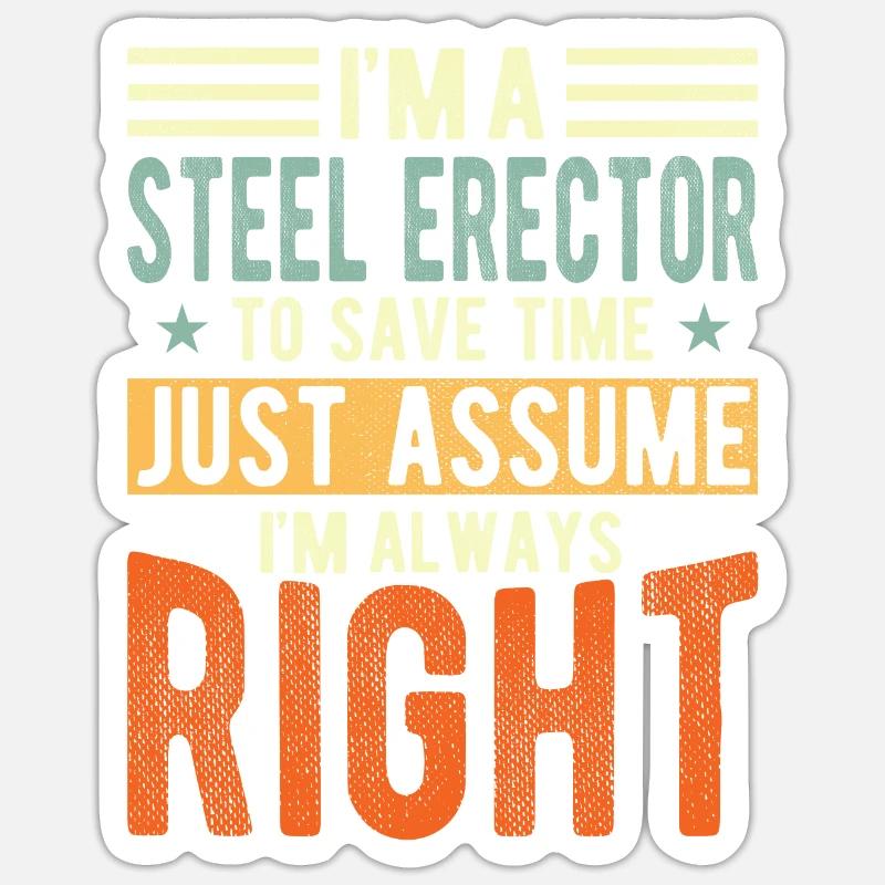 Stahl -eektor Sticker Größe S (10 x 10 cm)