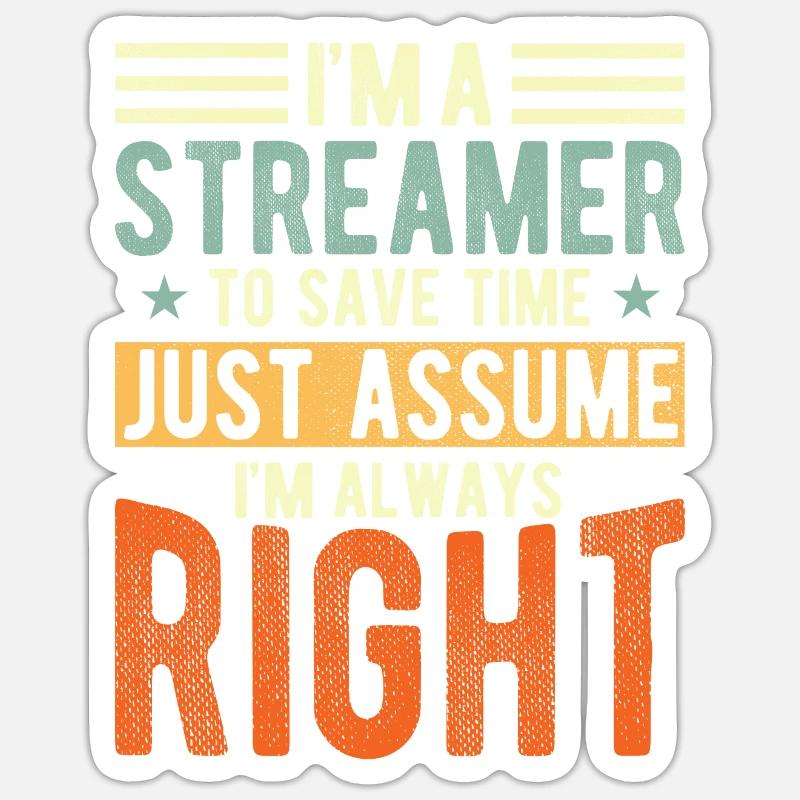 Streamer Sticker size S (10 x 10 cm)