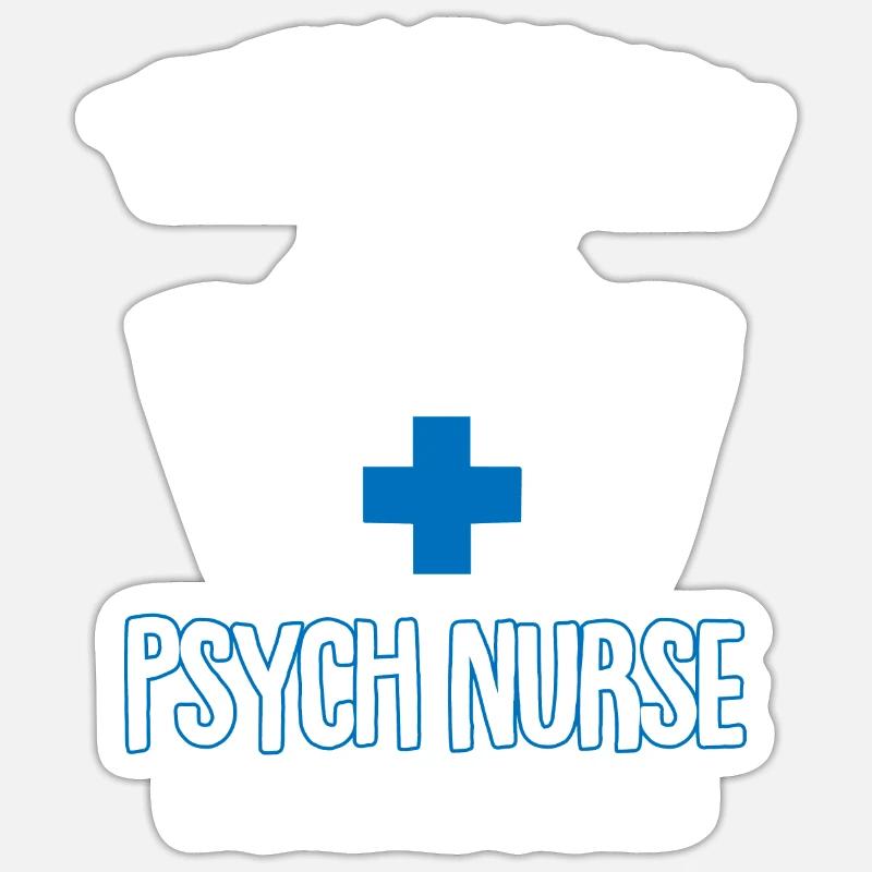 Krankenschwester - Sticker Größe S (10 x 10 cm) - Mattweiß