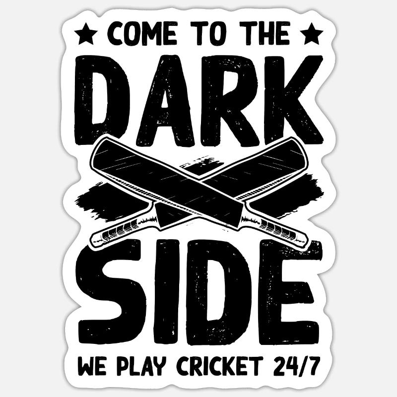 Cricket Dark Side - Sticker size S (10 x 10 cm) - white matte