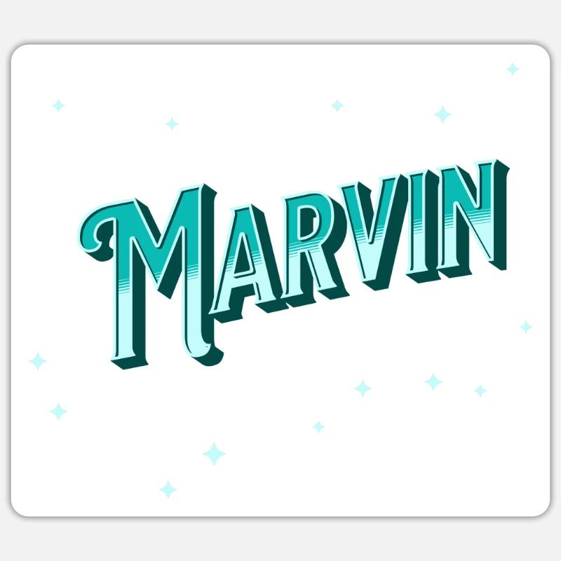 Marvin name personalized Sticker size S (10 x 10 cm)