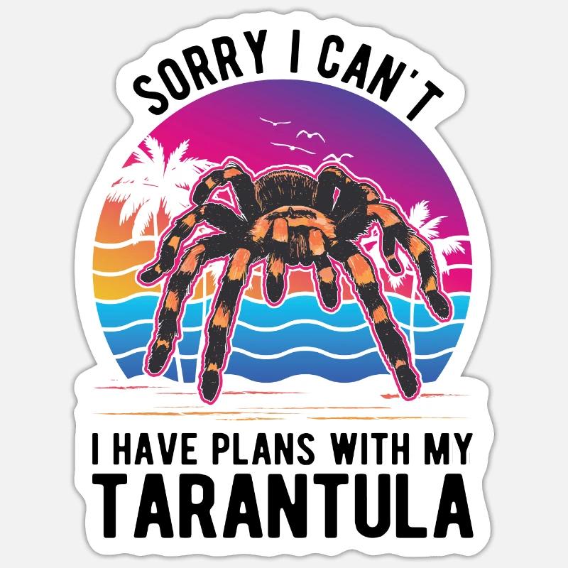 Tarantel Spinne Tarantula Sticker Größe S (10 x 10 cm)
